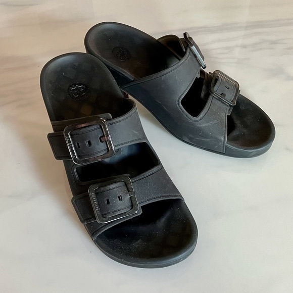NEW Balenciaga Crocs Style Mallorca Sandals in Black 40  9.5 - 3" Heel - Picture 3 of 5